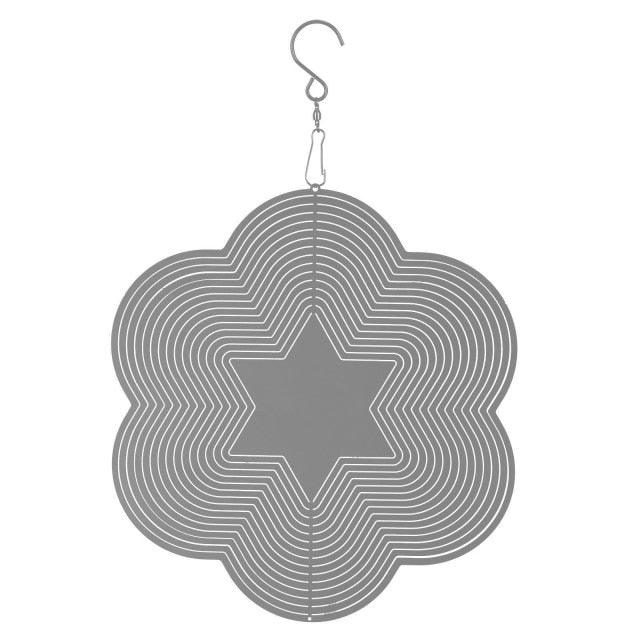 3D Drop-shaped Rotating Wind Spinner Outdoor Metal Sculptures Flowing Stainless Steel Wind Chimes Flowing-Light Effect Design Home Garden Decoration Outdoor Hanging Decor Gift Wind Spinners Mirrored Patio Wind Chime Yard Decor