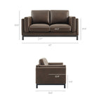 Roscoe 63 Inch Vegan Leather Loveseat by Modway