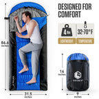 XXL Sleeping Bag for Big and Tall Campers