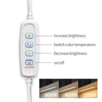 LED Light Under Cabinet Lights | USB Dimmable 3 Color Magnetic Strip