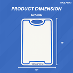 TRAPSKI Premium 1/2 Inch Thick HDPE Cutting Boards | Food-Grade Kitchen Prep Surface | Juice Grooves | Made in the USA