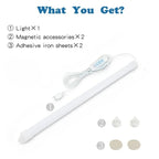 LED Light Under Cabinet Lights | USB Dimmable 3 Color Magnetic Strip
