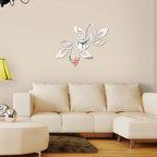 Acrylic Mirror Wall Clock Stickers Modern Decor Living Room Gift Home Furniture Sticker Mirror Frameless Large Wall Clock Kit for Home Living Room Bedroom Office Decoration