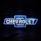 Chevrolet Font Classic Bowtie Logo Neon Signs