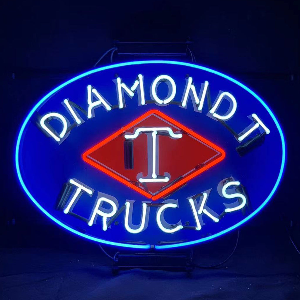 Diamond T Trucks Car Neon Signs Light
