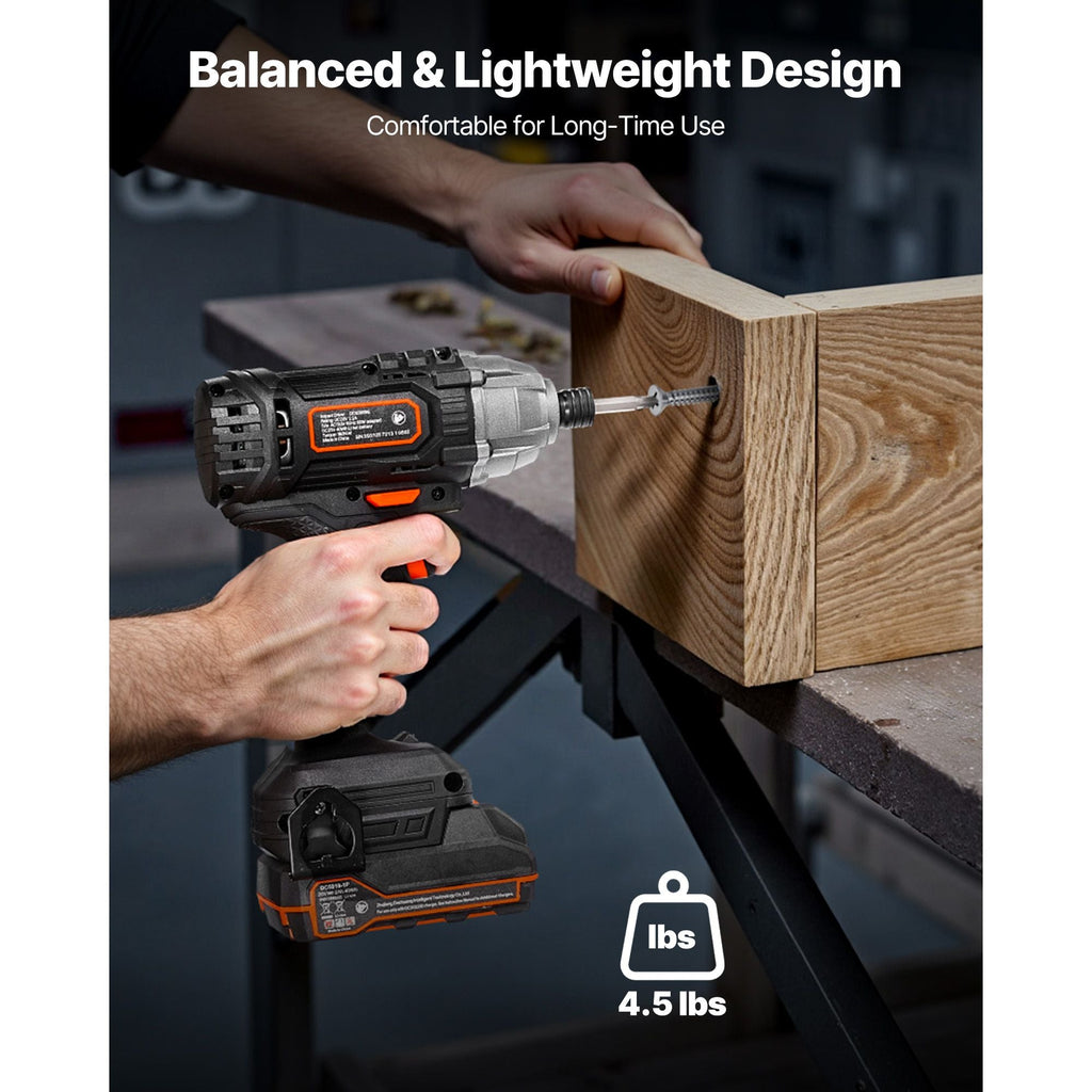 Impact Driver 1/4 Inch 20V Cordless Impact Driver Kit with Battery and Charger