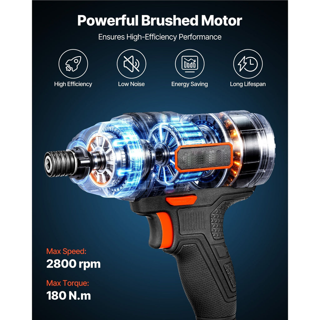Impact Driver 1/4 Inch 20V Cordless Impact Driver Kit with Battery and Charger