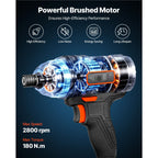 Impact Driver 1/4 Inch 20V Cordless Impact Driver Kit with Battery and Charger
