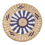 Woven Straw Wall Decor Round Living Room Ornament Wall Hanging