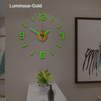 Luminous Clock Home Simplicity Silent Fashion Wall Clock Analog Timekeeper for Home Living Room Bedroom Office Battery-Powered Modern House Decoration Silent Clock Decor with Number Sticker  Living Room Creative Wall Stickers Bedroom Wall Clock